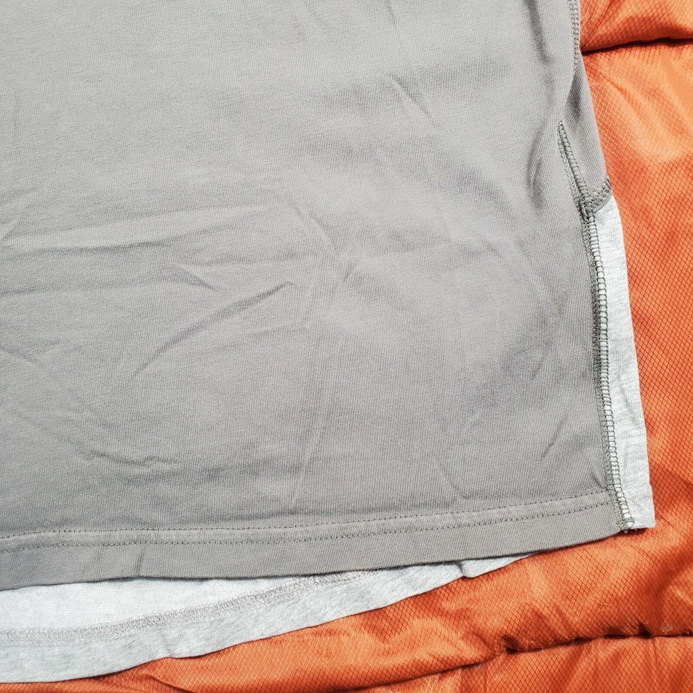 2013 Nike Long‎ Sleeve T shirt Grey Embroidered Swoosh Men's Large - Picture 6 of 16